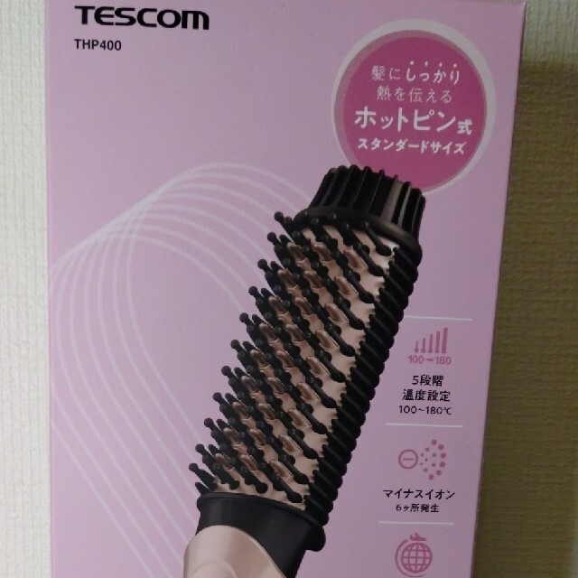 TESCOM(テスコム)のホットブラシアイロンTHP400 コスメ/美容のヘアケア/スタイリング(ヘアブラシ/クシ)の商品写真