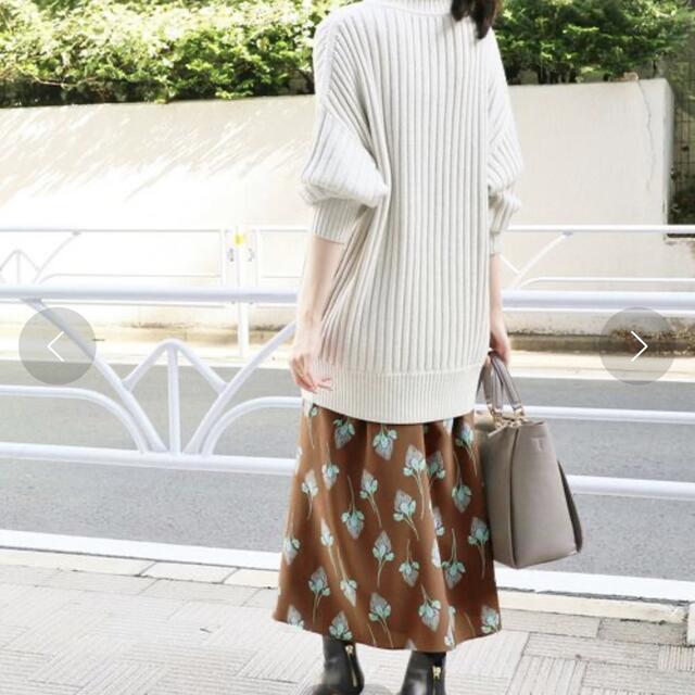 【極美品】IENA  フラワーモチーフプリントスカート 1