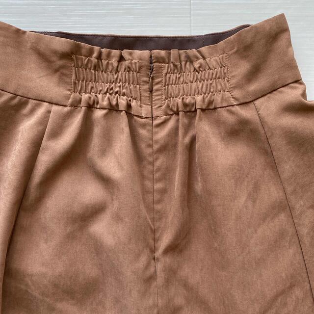 25:【未使用】バックスキン調フレアスカート　アシンメトリー　ブランドサンプル レディースのスカート(ロングスカート)の商品写真