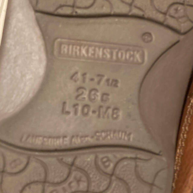 BIRKENSTOCK(ビルケンシュトック)の【入手困難】ビルケンのメンフィス赤茶おまけ付き メンズの靴/シューズ(ドレス/ビジネス)の商品写真