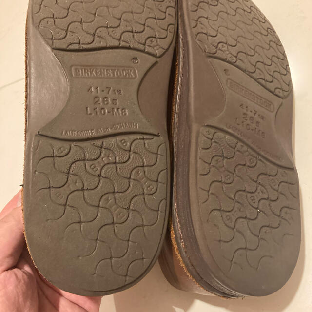 BIRKENSTOCK(ビルケンシュトック)の【入手困難】ビルケンのメンフィス赤茶おまけ付き メンズの靴/シューズ(ドレス/ビジネス)の商品写真