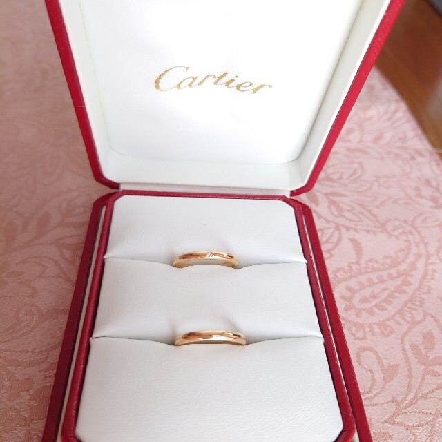 Cartier(カルティエ)のカルティエ ウェディングペアリング ピンクゴールド　本物 レディースのアクセサリー(リング(指輪))の商品写真