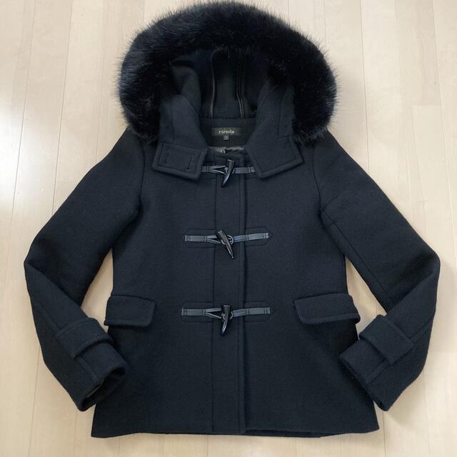 rienda(リエンダ)の土日限定‼️rienda 美品 Faux Fur woolショートダッフルCT レディースのジャケット/アウター(ダッフルコート)の商品写真