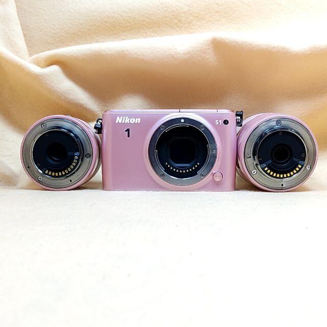 ☆希少色☆ミラーレス Nikon 1 S1 ダブルズームキット ピンク | tspea.org