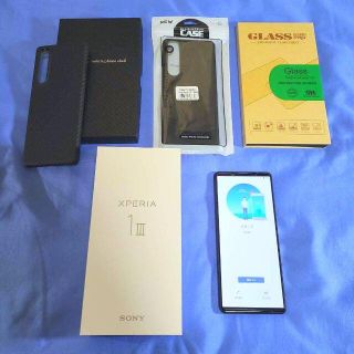 エクスペリア(Xperia)の極美品!オマケあり★Xperia 1 III XQ-BC42 国内版SIMフリー(スマートフォン本体)