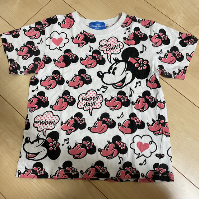 Disney(ディズニー)のディズニーリゾート購入 ミニーTシャツ キッズ/ベビー/マタニティのキッズ服女の子用(90cm~)(Tシャツ/カットソー)の商品写真