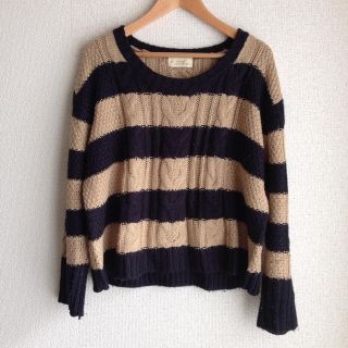 ダブルクローゼット(w closet)のW CLOSET☆ボーダーニット(ニット/セーター)