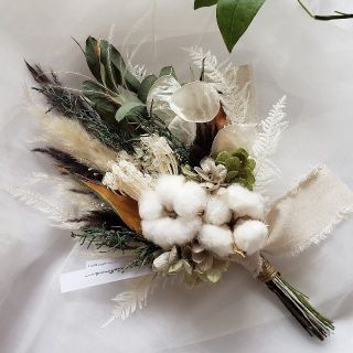冬のスワッグ(クリスマス・お正月)コットンフラワー・パンパスグラス 冬のスワッグ(クリスマス・お正月)コットンフラワー・パンパスグラス