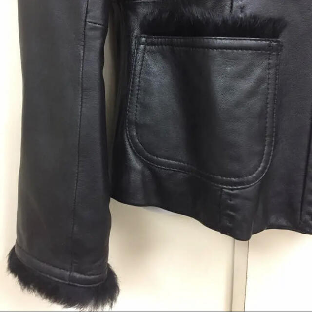 のしなやか Max Mara - 《試着のみ美品》☆Cara☆ラムレザー&ラビット