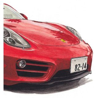 GC-2019ポルシェケイマン/911限定版画サイン額装作家平右ヱ門