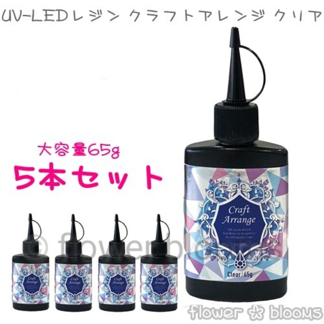 レジン液 プロ　5本　クラフトアレンジPRO UV−LEDレジン