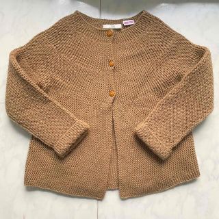 ザラキッズ(ZARA KIDS)のzarakids ニットカーディガン　ブラウン　104(カーディガン)