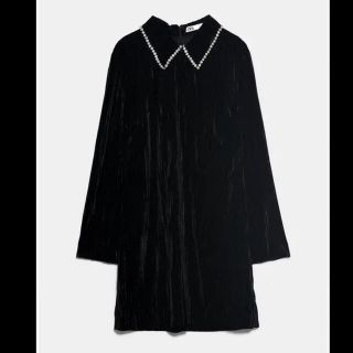 ザラ(ZARA)のZARA ベルベットミニドレス(ミニワンピース)