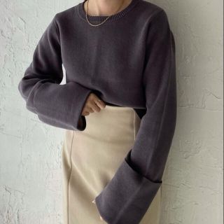 トゥデイフル(TODAYFUL)のErme Double face sweater ニット 新品タグ付き(ニット/セーター)