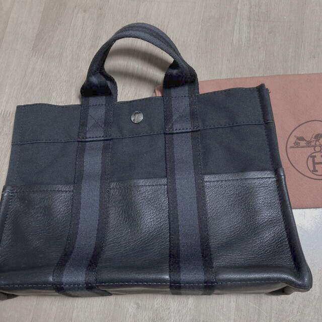 トートバッグHERMES  フールトゥPM  ハーフレザー