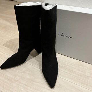 ミラオーウェン(Mila Owen)の本日お支払い可能な方限定値下げ　ミラオーウェン　新品　スウェード　ミドル　ブーツ(ブーツ)