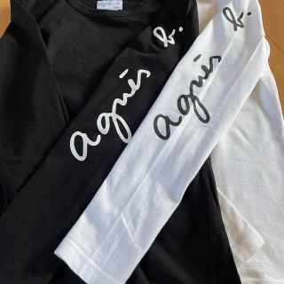 アニエスベー(agnes b.)のアニエスベー　長袖Tシャツ　袖ロゴ(Tシャツ(長袖/七分))