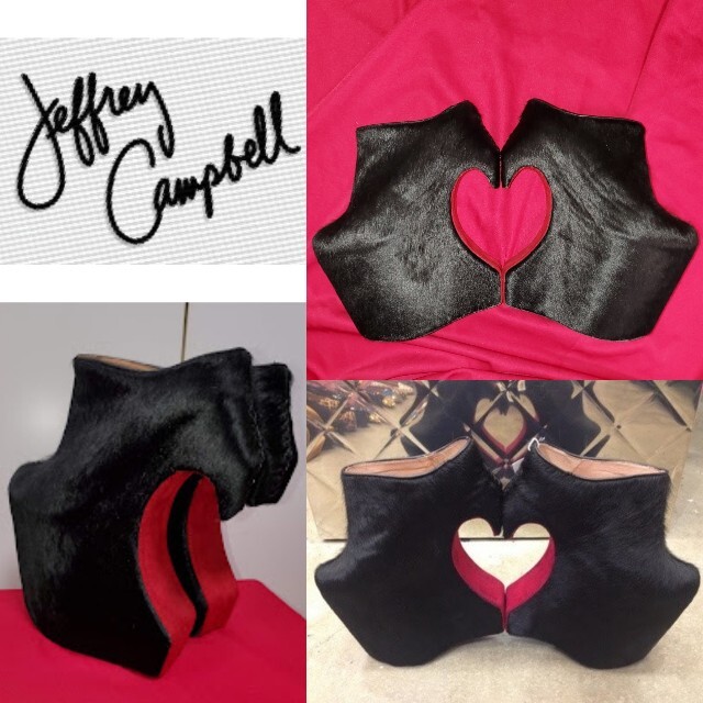 JEFFREY CAMPBELL 厚底 ハラコ heart ジェフリーキャンベル