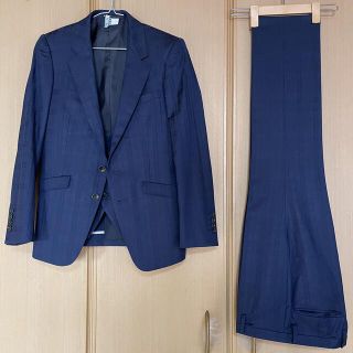 スーツカンパニー(THE SUIT COMPANY)の【スーツセレクト】セットアップ スリーピース ネイビー Y4 Sサイズ シルク(セットアップ)