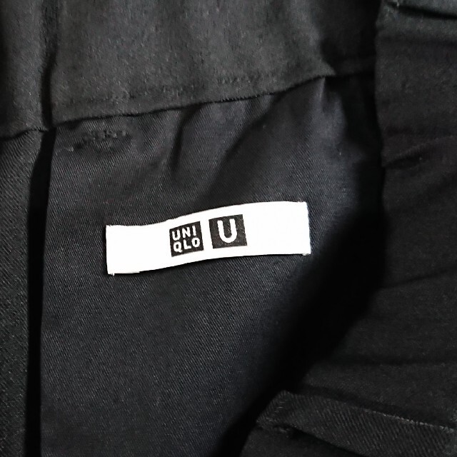 UNIQLO(ユニクロ)のユニクロ ユー  ワイドフィット テーパードパンツ L ブラック UNIQLO  メンズのパンツ(スラックス)の商品写真