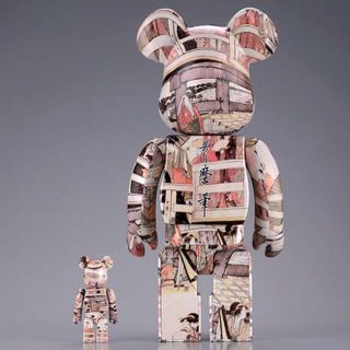 メディコムトイ(MEDICOM TOY)のBE@RBRICK 喜多川歌麿「両国橋の上下」  100% & 400%(その他)