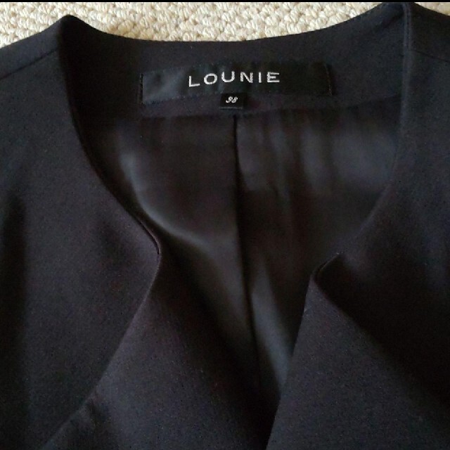 LOUNIE(ルーニィ)のルーニィ　ライダースジャケット　ブラック　黒 レディースのジャケット/アウター(ライダースジャケット)の商品写真
