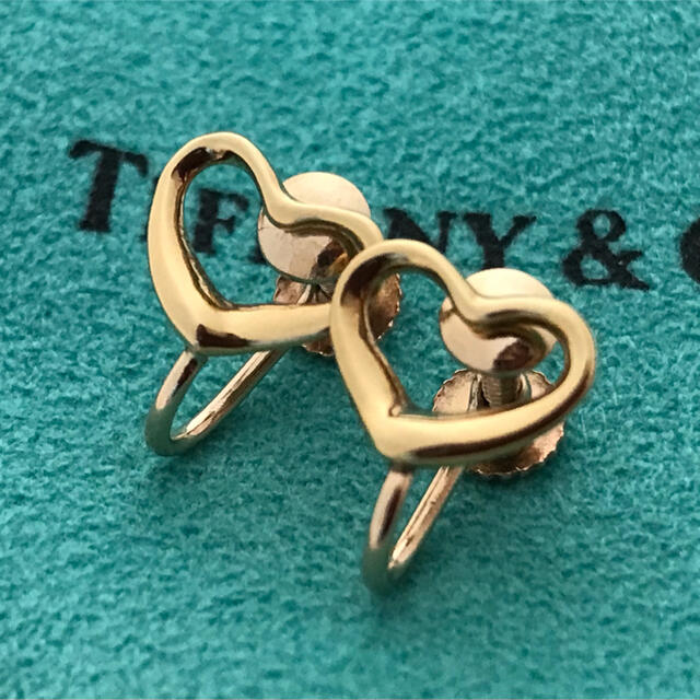 Tiffany & Co.(ティファニー)のTiffany K18YG オープンハート イヤリング レディースのアクセサリー(イヤリング)の商品写真