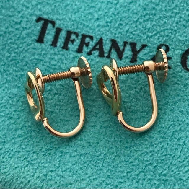 Tiffany & Co.(ティファニー)のTiffany K18YG オープンハート イヤリング レディースのアクセサリー(イヤリング)の商品写真