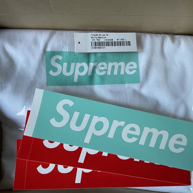 supreme tiffany box logo tee シュプリーム  M