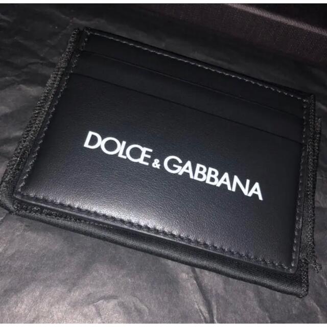 【新品未使用】dolce&gabbana ロゴ レザー カードケース ブラック 1
