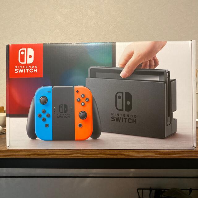 Nintendo Switch(ニンテンドースイッチ)のNintendo Switch Joy-Con (L) ネオンブルー/ (R)  エンタメ/ホビーのゲームソフト/ゲーム機本体(家庭用ゲーム機本体)の商品写真