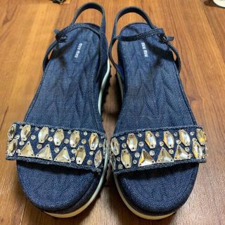 ミュウミュウ(miumiu)のMiu miu denim Sandals(サンダル)