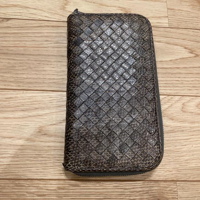 Bottega Veneta(ボッテガヴェネタ)のボッテガヴェネタ Bottega Veneta 長財布 蛇革 パイソン メンズのファッション小物(長財布)の商品写真