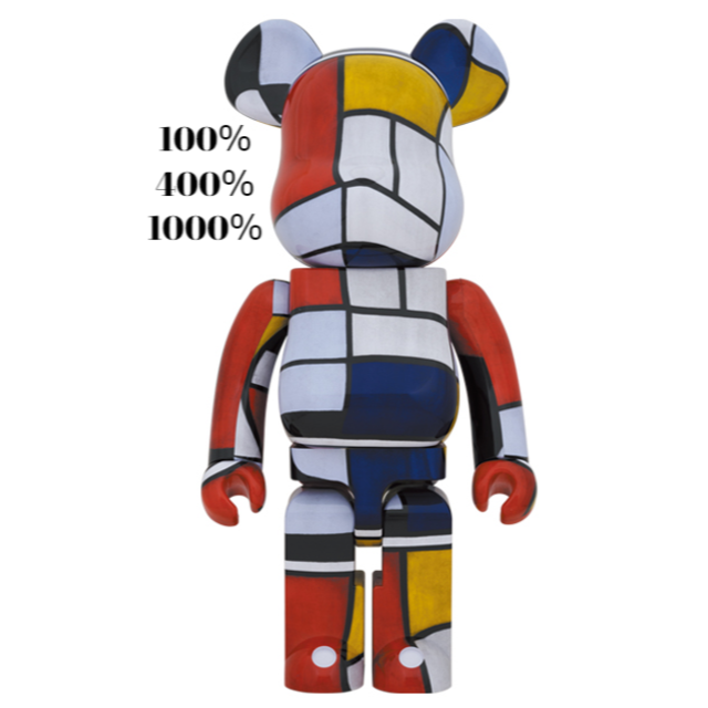 MEDICOM TOY - BE@RBRICK Piet Mondrian 100％400％1000%