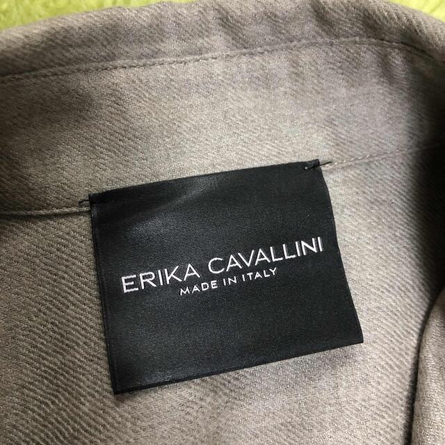 ERIKA CAVALLINI エリカカヴァリーニ ウールシャツ 42 美品