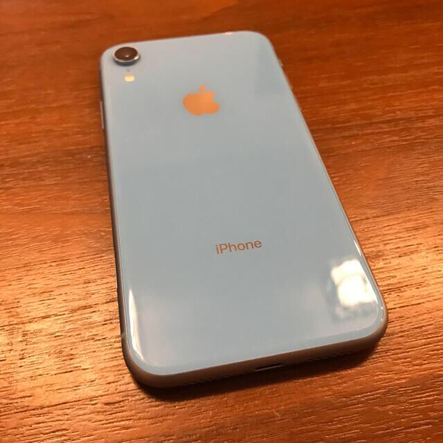 iPhone(アイフォーン)の液晶難あり SIMフリーiPhone XR 64GB ブルー 国内版 スマホ/家電/カメラのスマートフォン/携帯電話(スマートフォン本体)の商品写真