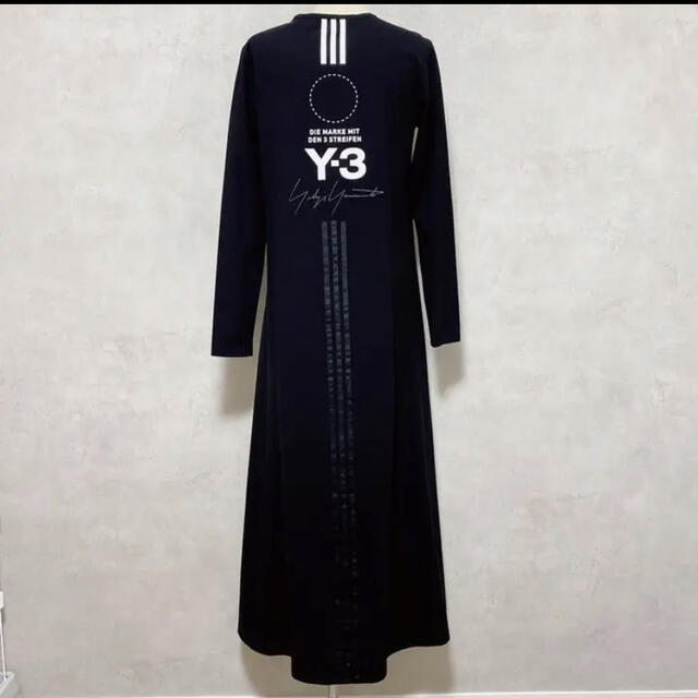 Y-3(ワイスリー)のy-3 定価 55000円 ワンピース ロゴ ロングワンピース ストレッチ レディースのワンピース(ロングワンピース/マキシワンピース)の商品写真