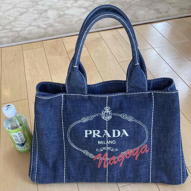 国内直営店購入 PRADA プラダ カナパ デニム 名古屋限定 レア 美品