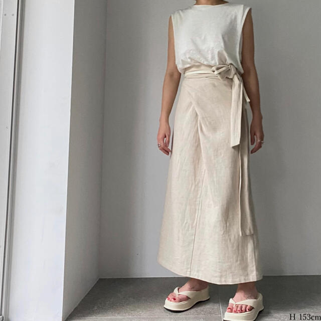 最終値下willfully new linen arrange skirt OP レディースのワンピース(ロングワンピース/マキシワンピース)の商品写真