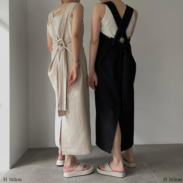 最終値下willfully new linen arrange skirt OP レディースのワンピース(ロングワンピース/マキシワンピース)の商品写真