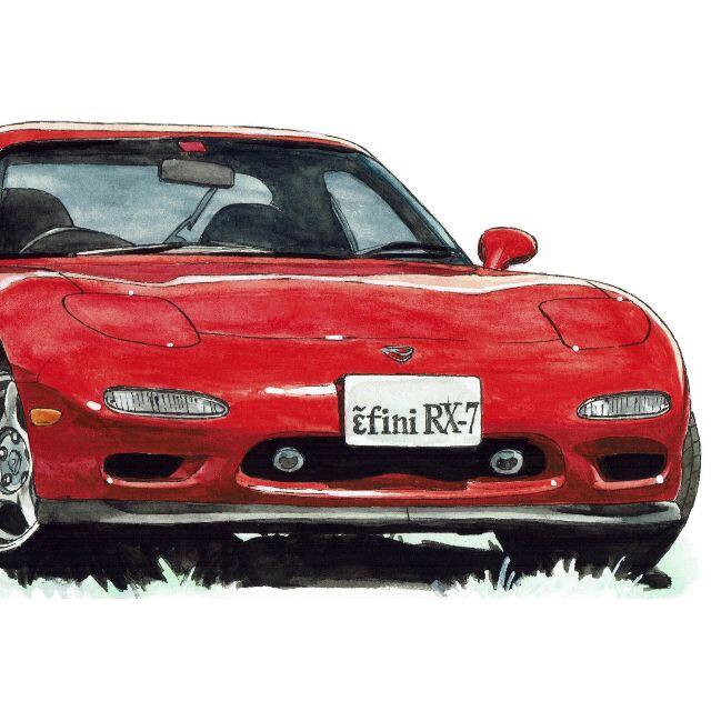 NC-366アンフィニRX-7限定版画 直筆サイン額装●作家平右ヱ門