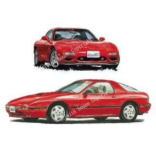 マツダ - NC-1151アンフィニRX-7/RX-7限定版画サイン額装済作家平右ヱ ...