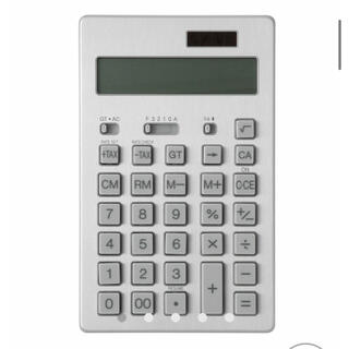 ムジルシリョウヒン(MUJI (無印良品))の無印良品　電卓 １２桁・アルミ(オフィス用品一般)