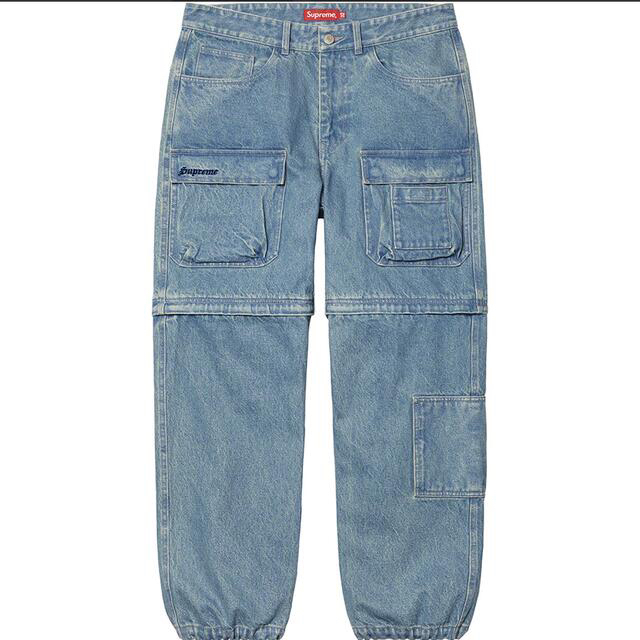 Supreme Zip-Off Utility Pant Denim 32incワークパンツ/カーゴパンツ