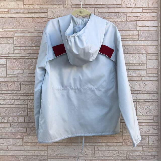 miu miu vtg celeste nylon hooded jacket