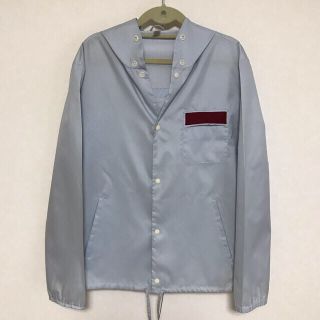 miu miu vtg celeste nylon hooded jacket