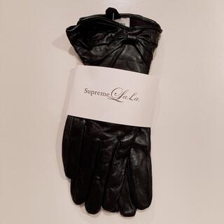 シュープリームララ(Supreme.La.La.)の新品♡Supreme.La.La.♡レザータッチグローブ♡手袋(手袋)