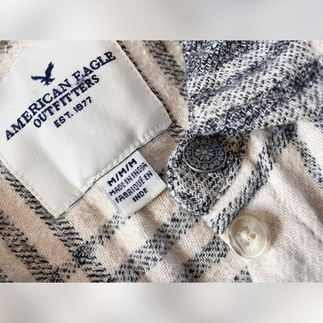 American Eagle(アメリカンイーグル)の【M】アメリカンイーグルチェック柄長袖シャツ(スリムフィット秋冬向け) レディースのトップス(シャツ/ブラウス(長袖/七分))の商品写真