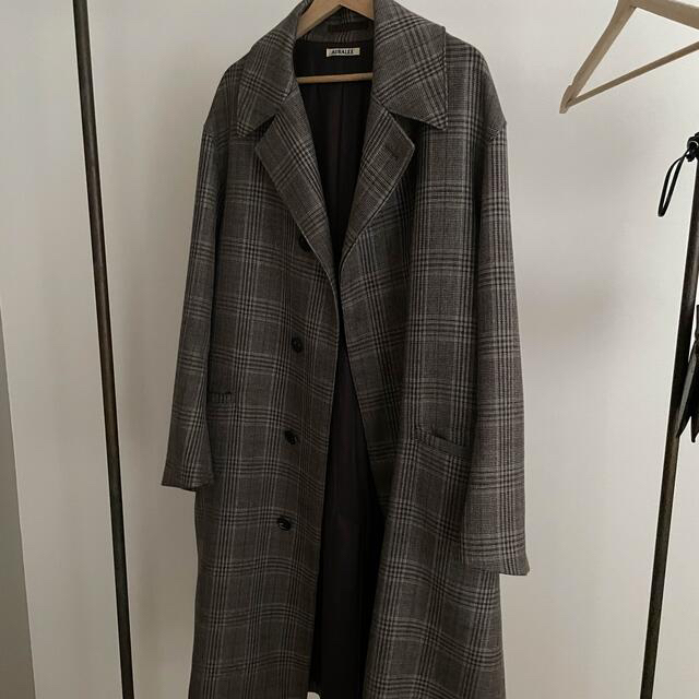 早い者勝ち】17aw AURALEE オーラリー グレンチェックコート 早い者勝ち】17aw AURALEE オーラリー グレンチェックコート