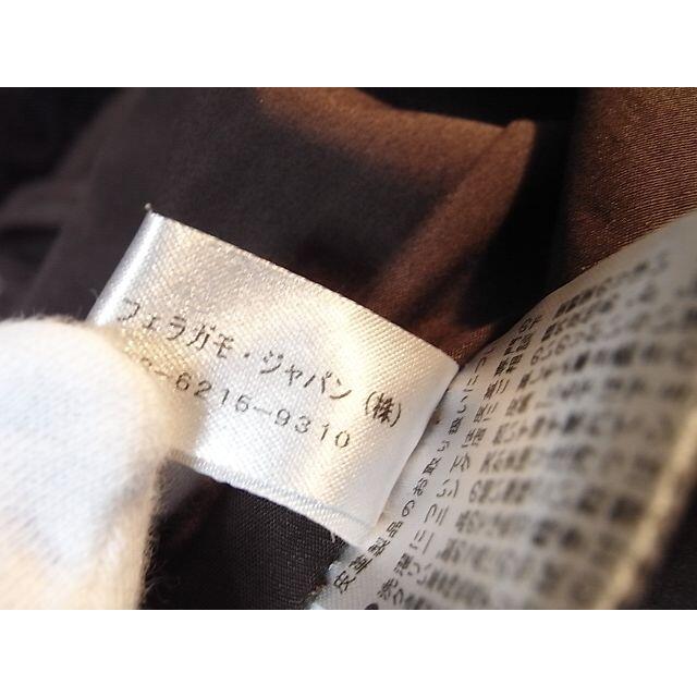 Salvatore Ferragamo(サルヴァトーレフェラガモ)のsize48 フェラガモ ナッパレザーブルゾン ダークブラウン メンズのジャケット/アウター(ライダースジャケット)の商品写真